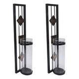 Candelabro De Pared, 2 Unidades, Retro, Ligero