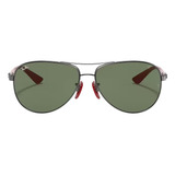 Óculos De Sol Ray-ban Scuderia Ferrari Chumbo 0rb8313m F0017