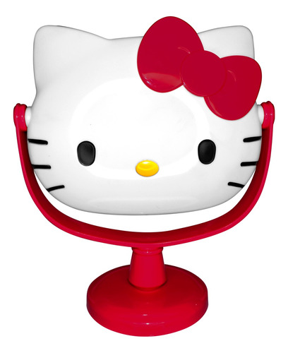 Espejo De Colección Hello Kitty Tocador Gatito Kawaii Rojo