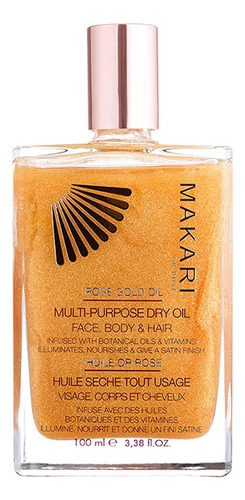 Makari Aceite Brillante Seco Multiusos De Oro Rosa De 24 Qui