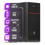 Computador Mancer, Intel Core I3, 8gb Ddr4, Ssd 240gb