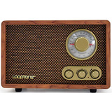 Radio Am/fm Con Altavoz Y Bluetooth De Madera Marrón