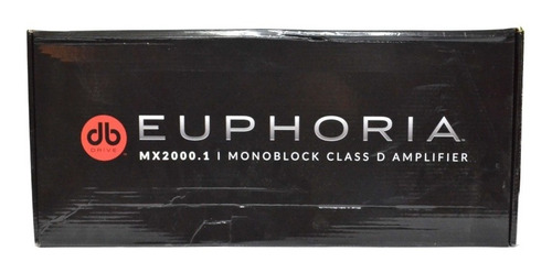 Monoblock Euphoria Mx2000. 1 Clase D Amplificador. 