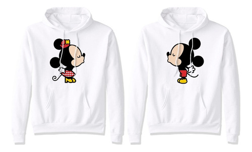 Sudadera Mickey Mouse Para Parejas Enamorados Amor Amistad 