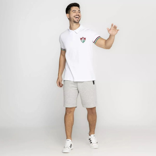 Camisa Masculina Fluminense Polo Ffc Branca