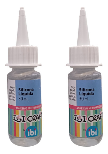 2 Silicona Liquida Ibi Craft Adhesivo Multiproposito X 30ml