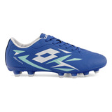 Zapato De Fútbol Hombre Lotto - Solista Fg Azul Blanco