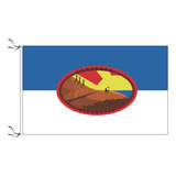 Bandera De Comodoro Rivadavia Estampada De Flameo 150x90cm