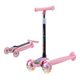 Scooter Patin Diablo Ajustable Divertido Niños 3 Ruedas Led