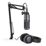 Kit De Microfone Audio-technica At2020usb+pk