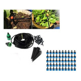 Kit Irrigação Completo Gotejamento 30 Vasos Jardim Ou Horta