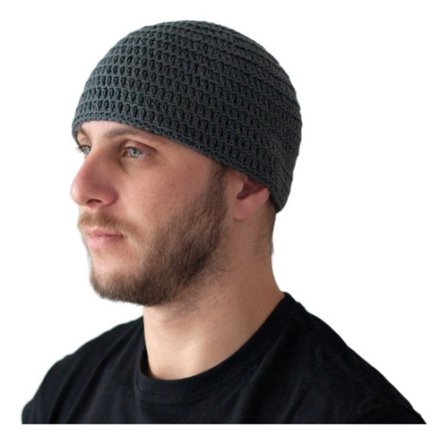 Gorro Tejido Crochet Caballero Hombre Hilo O Lana