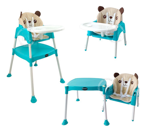 Silla Comedor Y Escritorio Para Bebe Marca Induhogar + Cojin