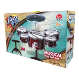 Set Bateria Musical Niña O Niño 5 Tambores Juguete