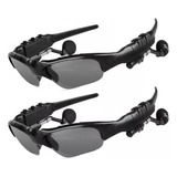 2 X Óculos De Sol Inteligentes Fone De Ouvido Bluetooth Sem