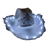 Sombreros Cowboy Cowgirl Led Corona Vaquero Carioca Top X 4