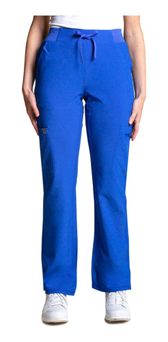 Pantalón Mujer Scorpi S. Stretch Azul Rey Uniformes Clínicos