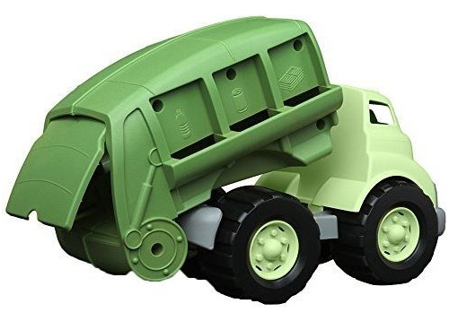 Vehiculo De Friccion Para Niño Diseño Camion De Basura Verde