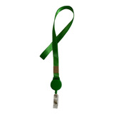 10 Lanyard  Yoyo Para  Porta Credencial Extendible Verde