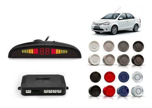 Sensor De Estacionamiento P/ Toyota Etios Con Display 