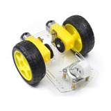 Kit Mini Chasis Robot Auto Car Rover 2wd 2 Motores Rueda