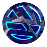 Logo Led Volkswagen 3d Color Blue 11cm 12v