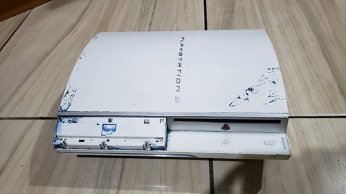 Playstation 3 Fat Branco  Cechh 12 Liga E Desliga Sem Bips. Tá Com Defeito!!!!!!!!