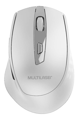 Mouse Sem Fio 2.4ghz 1600 Dpi 6 Botões Branco - Mo317