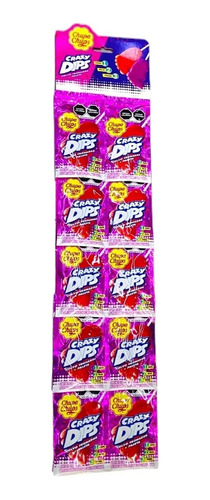 Paletas Crazy Dips Chupa Chups Fresa Y Uva (40 Pzas)