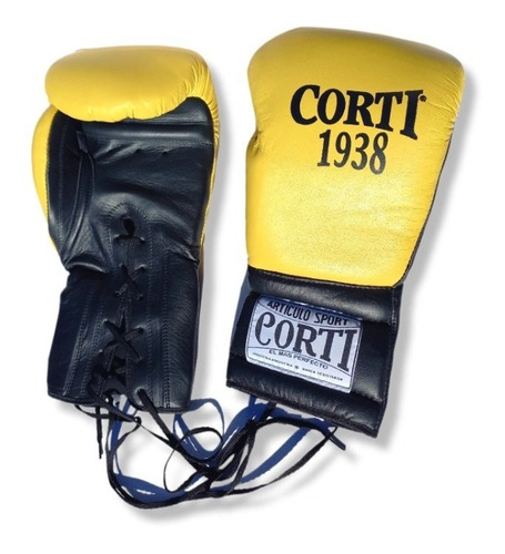 Guantes Boxeo Corti 16 Oz Cuero ,  Kick Boxing Profesionales