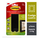 Tiras Abrojo Adhesivas Grandes P/ Colgar Cuadros Command 3m