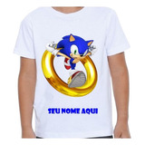 Camisa Estampada Adulto Personalizada Camiseta Sonic Pp-gg
