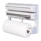 Dispensador Triple De Soporte De Papel Aluza Aluminio Nova