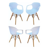  Pack X 4 Sillones De Comedor Diseño Eames