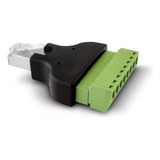 Ficha Plug Macho Rj45 Reforzado A Bornera Con Tornillos