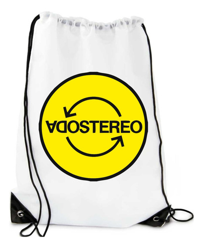 Soda Stereo Tula Sport, Deportiva, Mochila X Color Blanco