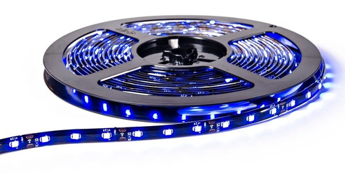 Rollo Tira Led Smd - 3528 - 12v 1,5w Azul  X 5 Metros