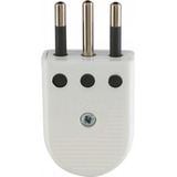 Enchufe Macho 3p Convertible Blanco