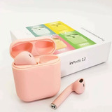 Auriculares In-ear Inpods I12 Bluetooth Inalámbricos Color Rosa