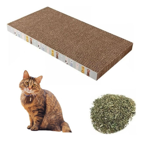 Brinquedo Arranhador De Gato Papelão Anti Stress + Catnip 