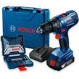 Parafusadeira De Impacto Bosch 18v Gsb 180-li + Kit 33 Peças