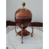 Antiguo Recipiente Calentador Eggcoddler De Cobre  Cde