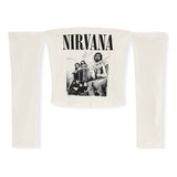 Blusa Manga Cut Out Nirvana C&a De Mujer