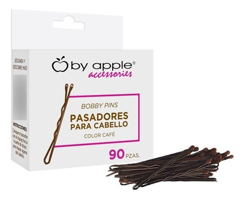 90 Piezas Pasador Broche Para Cabello Cafe By Apple