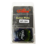 Paquete X12 Picks Para Guitarra Alice Ap-12h Color Variado