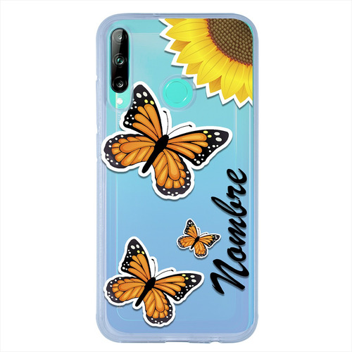 Funda Para Huawei Mariposa Personalizada Con Nombre