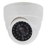 Camara Falsa De Seguridad Falsa Con Luz Led - Blanco