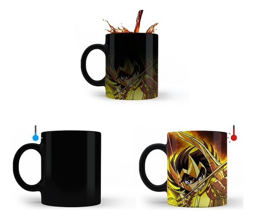 Taza Mágica Otaku Manga Anime Caballeros Zodiaco 