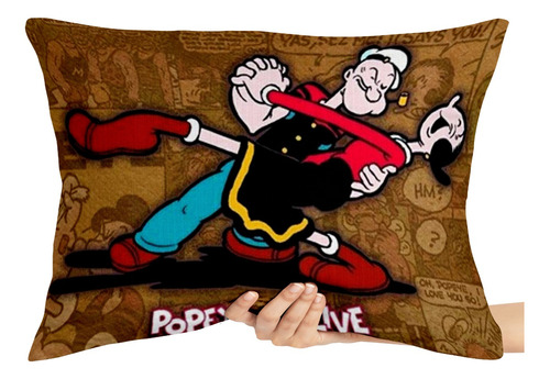 Almofada Gigante 50x70 Grande Popeye E Olivia Marinheiro