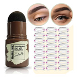 Kit Modelado Sellos Cejas Maquillaje 24 Plantillas Sombra F